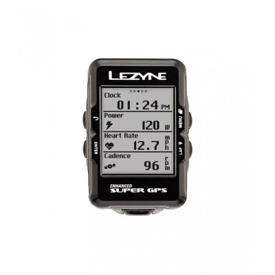 Комп'ютер Lezyne SUPER GPS HRSC LOADED Y12 чорний