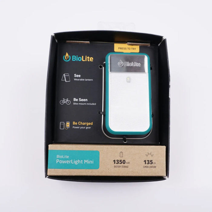 Ліхтар-повербанк Biolite PowerLight Mini, 135 люмен, Teal (BLT PLB1003) 