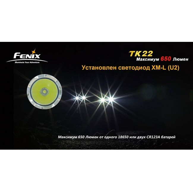 Підствольний Ліхтар Fenix TK22 Cree XM-L (U2) 