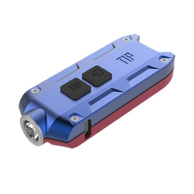 Ліхтар-брелок Nitecore TIP Winter Edition, 360 люмен (червоний, синій)