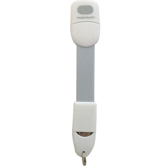 Брелок Мобільний зарядний пристрій True Utility Micro USB TU290 White 