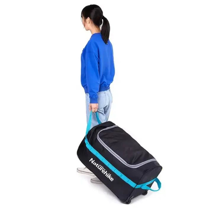 Сумка-баул для кемпінгу Naturehike NH18X027-L, 110 л, чорна 