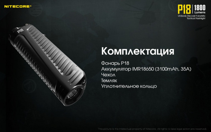 Ліхтар Nitecore P18 