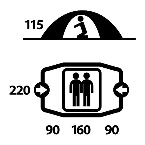 Намет Husky Falcon 2 (Зелений) 