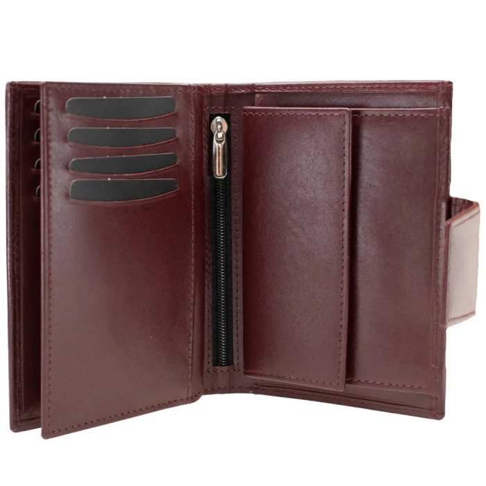 Гаманець жіночий шкіряний Semi Line RFID Dark Red (P8261-2) 