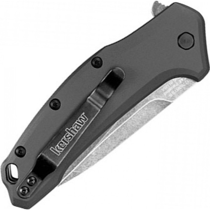 Ніж чорна мийка з сірого алюмінію Kershaw Link (1776grybw) 