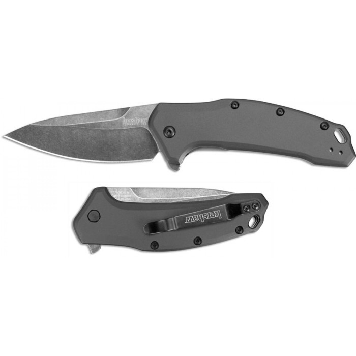 Ніж чорна мийка з сірого алюмінію Kershaw Link (1776grybw) 