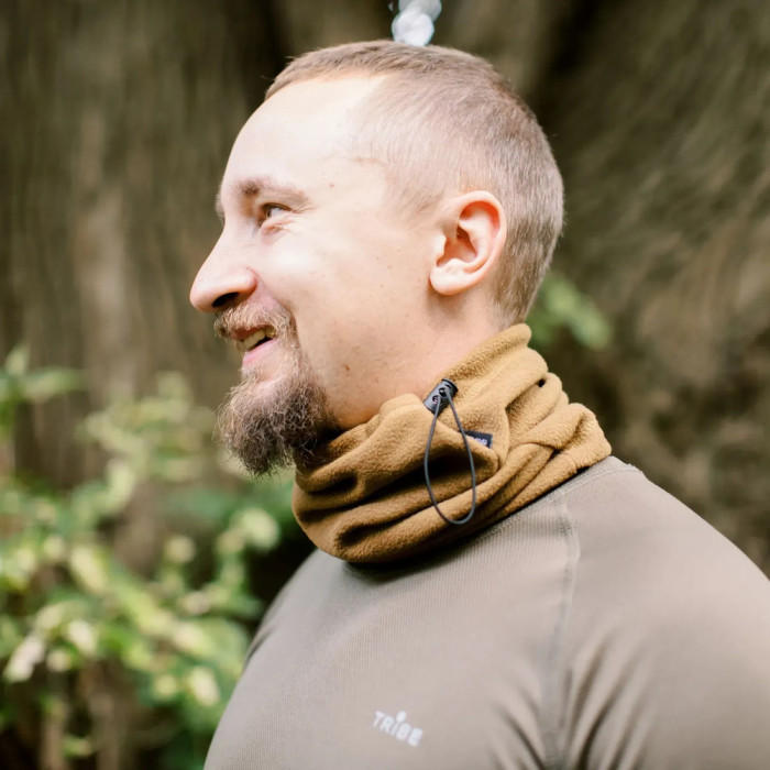 Пов'язка флісова Tribe Neck Warmer з затяжкою T-KF-0020 OS, coyote 