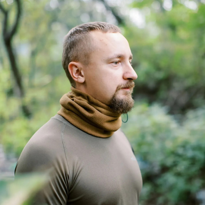 Пов'язка флісова Tribe Neck Warmer з затяжкою T-KF-0020 OS, coyote 