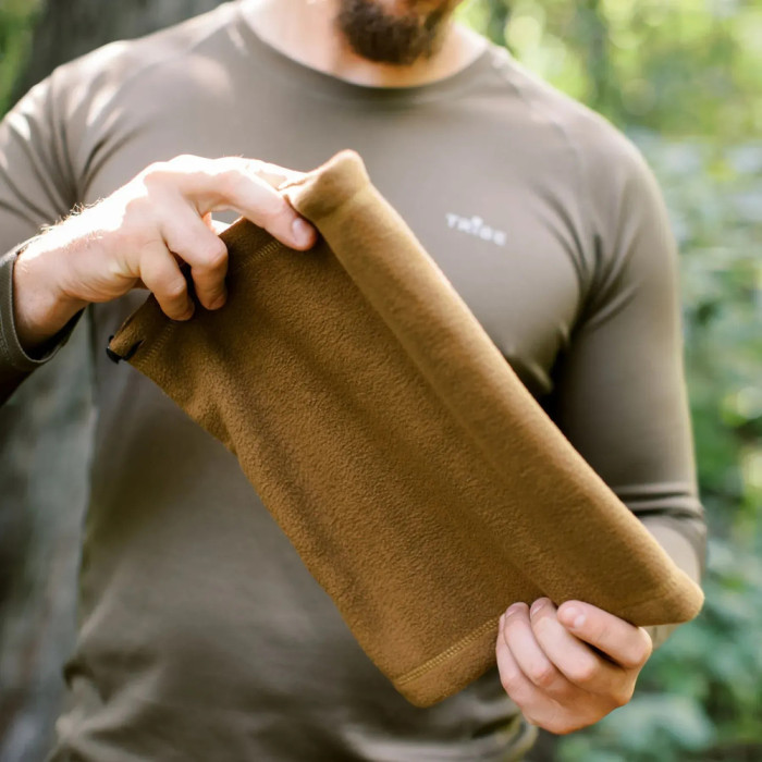 Пов'язка флісова Tribe Neck Warmer з затяжкою T-KF-0020 OS, coyote 