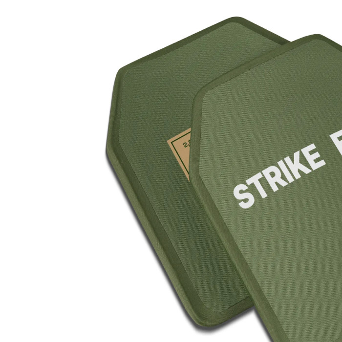 Комплект бронеплит керамічних Ukrarmor 6 клас, 5,6 кг, M, Олива комплект 