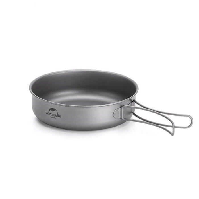 Сковорідка титанова з розкладною ручкою Naturehike NH18T010-A, 17 см 