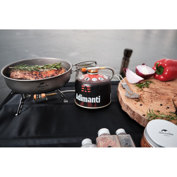 Сковорідка титанова з розкладною ручкою Naturehike NH18T010-A, 17 см 