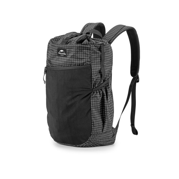 Рюкзак туристичний Naturehike NH20BB206, 20 л, графіт в клітинку 