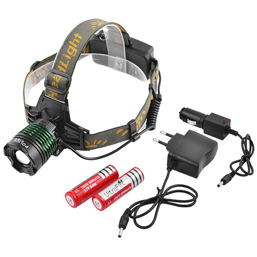 Налобний ліхтар Police 2188B-T6, 2x18650 