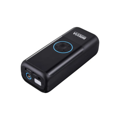 Компресор портативний Brevia 3в1, 6000mAh, 21 л/хв, 10 Атм, AUTOSTOP, LED-ліхтар, PowerBank