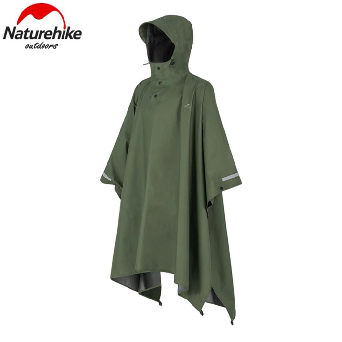 Плащ-дощовик Naturehike NH21FS036, p-p L, армійський зелений 