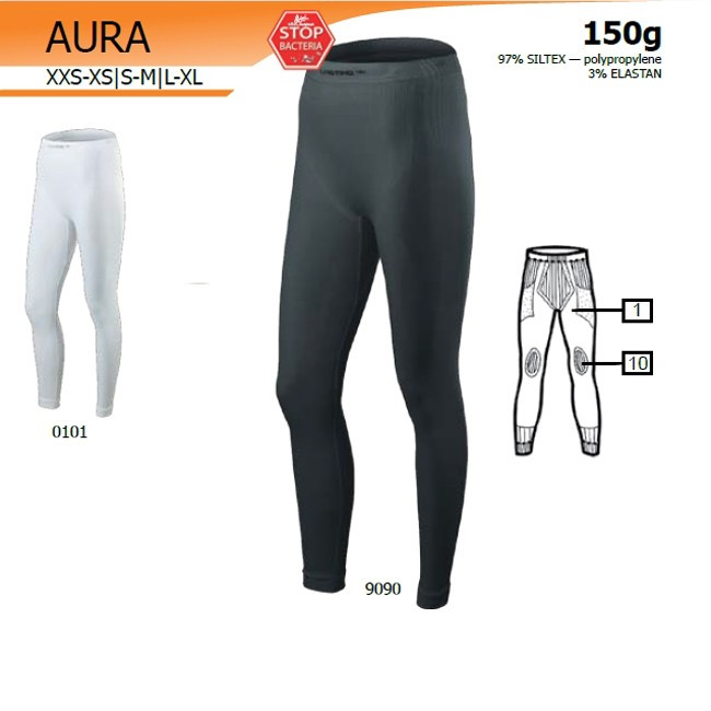 Штани жіночі Lasting Aura 0101 чорні, S/M 