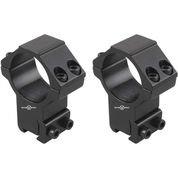 Кільця Vector Optics 25.4 мм високі на ластівчин хвіст (SCOT-53H) 