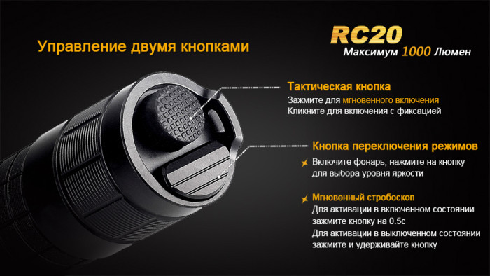 Ліхтар Fenix RC20 Cree XM-L2 (U2) 