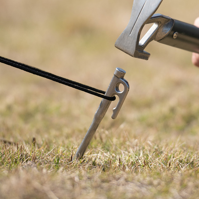 Кілок сталевий Naturehike NH19PJ014, 20 см, сірий 