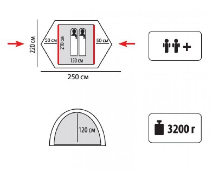 Намет Sol Tourist 2, SLT-004.06 