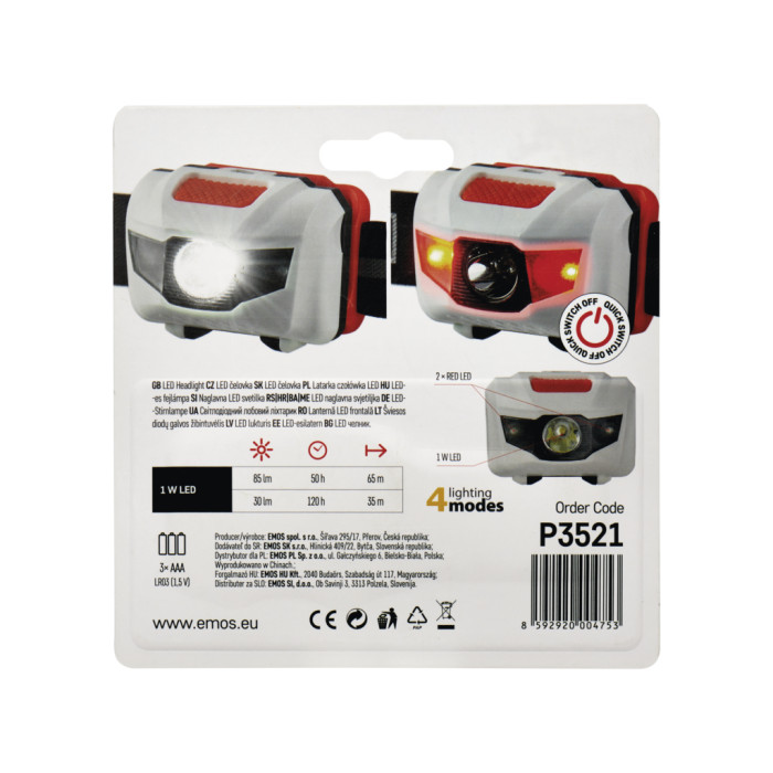 Ліхтар налобний Emos P3521 