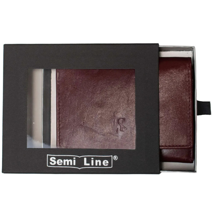 Гаманець жіночий шкіряний Semi Line RFID Dark Red (P8263-2) 