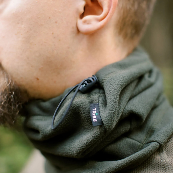Пов'язка флісова Tribe Neck Warmer з затяжкою T-KF-0020 OS, olive 