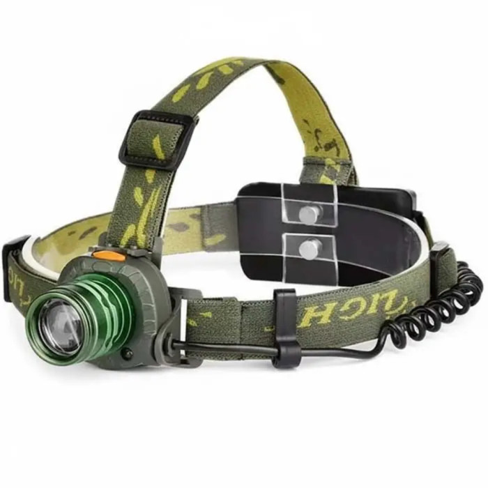 Ліхтар налобний Police 6616-T6, Motion Sensor, ЗУ 220/12V, 1x18650, zoom 