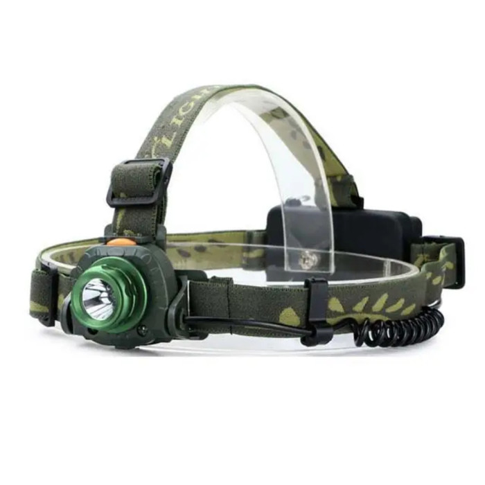 Ліхтар налобний Police 6616-T6, Motion Sensor, ЗУ 220/12V, 1x18650, zoom 