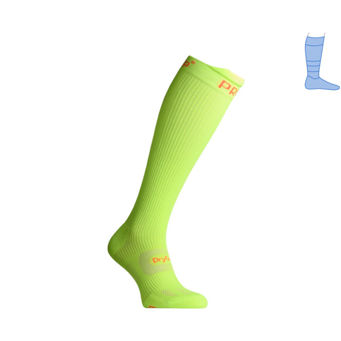 Компресійні гольфи захисні літні Protector LongDry+ PRO жовто-салатові S 36-39 