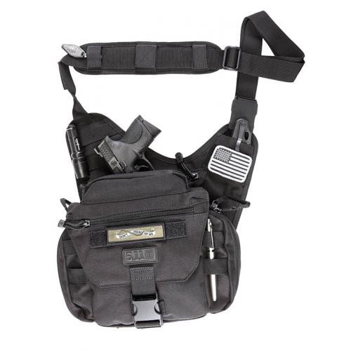 Сумка-кобура тактична Оперативна плечова 5.11 Tactical Push Pack, чорна (56037) (Copy) 