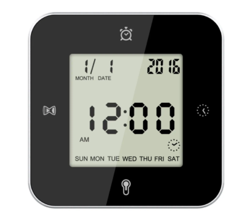 Годинник настільний Technoline WT344 чорний /сріблястий (WT344) 