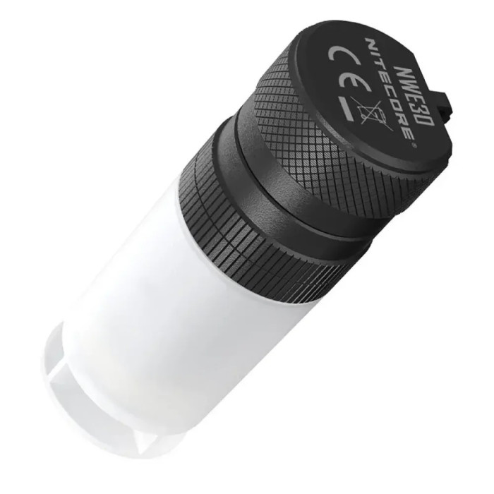 2 в 1 - ліхтар сигнальний + свисток електронний Nitecore NWE30 (SST-20-W, 2000 люмен, 120dB, 1XCR123 