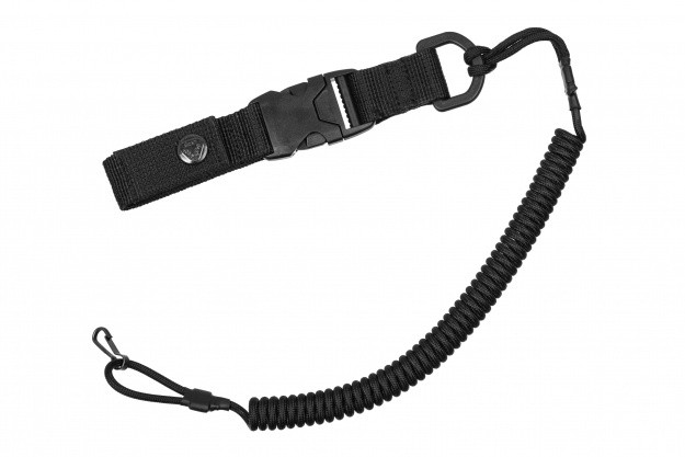 Тренчик страхувальний з карабіном швидкознімний Mad Max black 