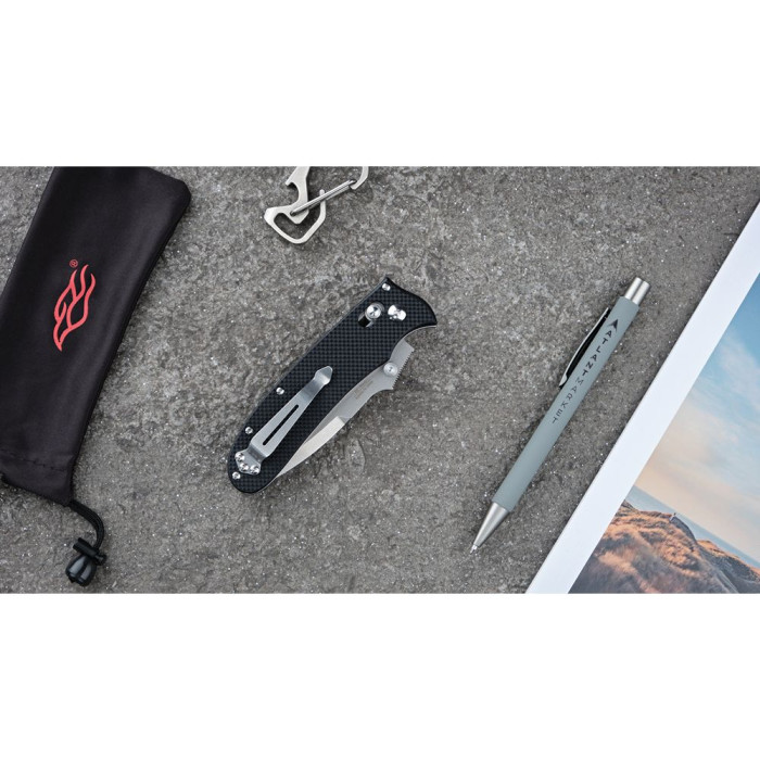 Ніж складаний Ganzo D704-BK чорний (D2 сталь) 