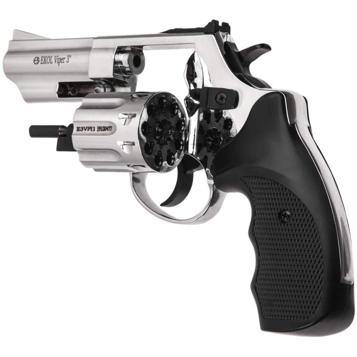 Револьвер Флобера Voltran Ekol Viper 3" (хром / пластик) 