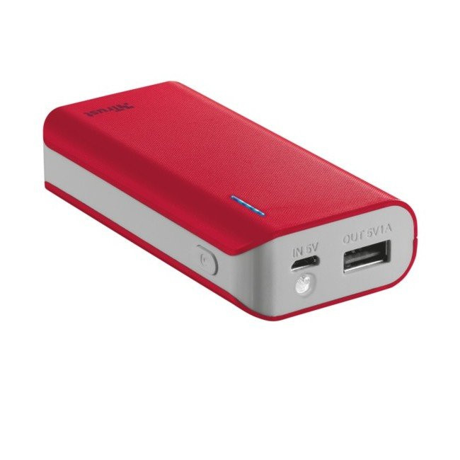Портативна батарея Trust Primo 4400 mAh (червона) 