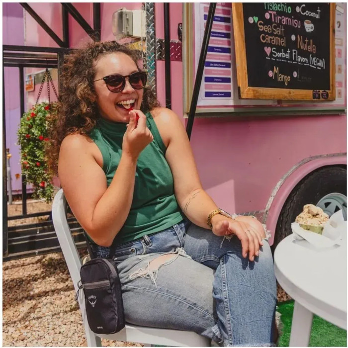 Сумка Osprey Daylite Small Crossbody cascade blue/latte brown - O/S - бірюзовий 