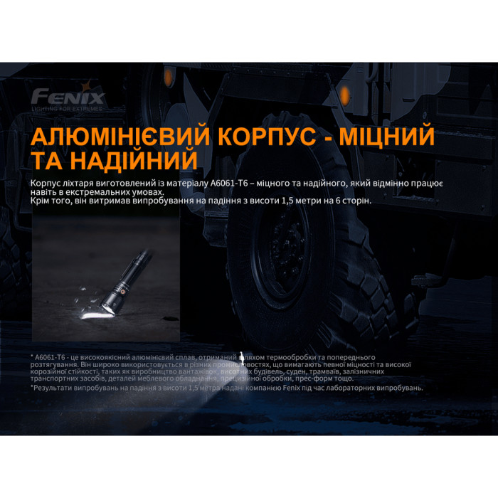 Тактичний ліхтар Fenix TK26R, 1500 люмен 