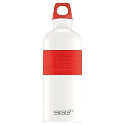 Пляшка для води SIGG CYD Pure White Touch, 0.6 л (червона)