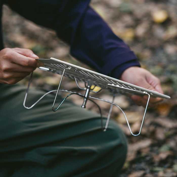 Складаний стіл Naturehike CNK2450JJ024, 31х21 см, алюміній, сірий 