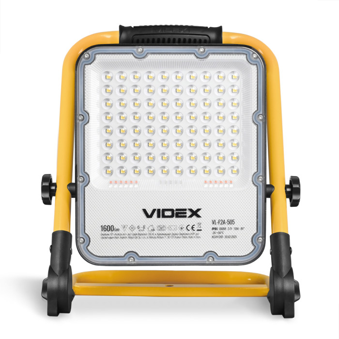 Прожектор акумуляторний PREMIUM VIDEX F2A 50W 5000K IP65 