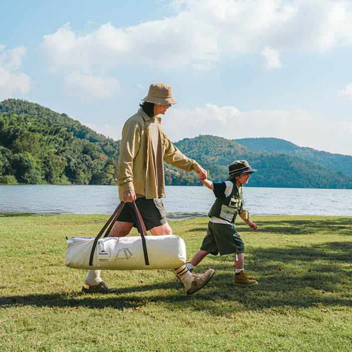 Намет тримісний автоматичний із тентом Naturehike Ango CNK2550WS010, L, сірий 