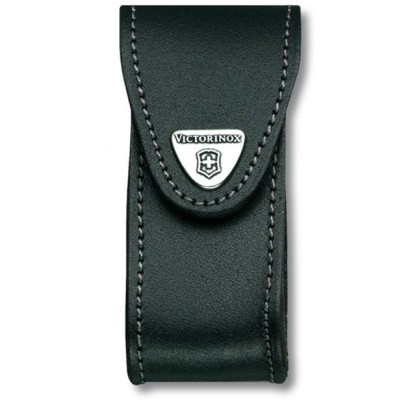 Чохол Victorinox на пояс шкір.чорний на липучці (84-91мм) 2-4 шари (GB) 