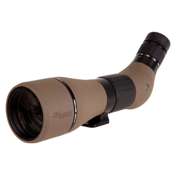 Зорова труба Sig Optics OSCAR8, 27-55X80MM, HDX LENS, ANGLED EYEPIECE, FDE 