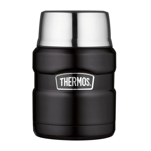 Термос для їжі Thermos з ложкою 470мл матово-чорний (173022) 