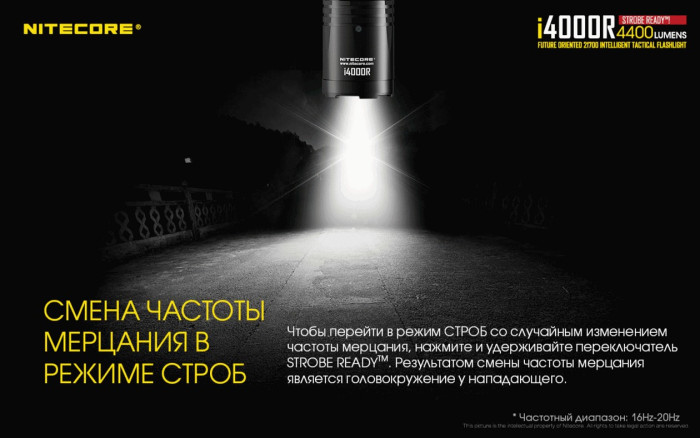 Ліхтар Nitecore i4000R 