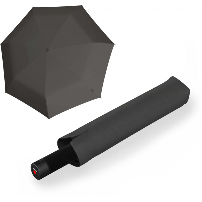 Парасолька U.090 Dark Grey Хутро/Складний/8спиць /D128x38см 
